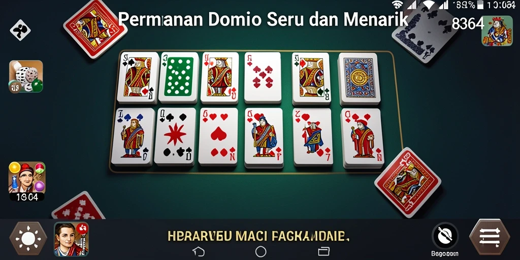 Tangkapan layar menampilkan gameplay seru dari permainan Domino.