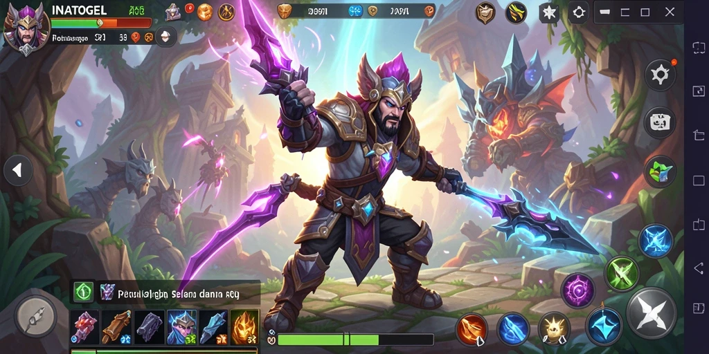 Tampilan gameplay ARPG yang mendebarkan di INATOGEL.