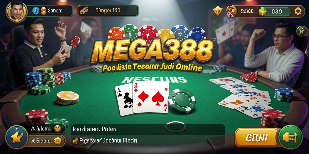 Tampilan menarik dari permainan Poker di MEGA388.
