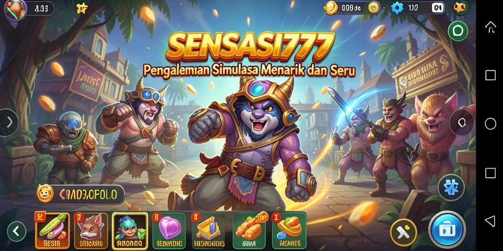 Tampilan gameplay <strong>SENSASI777</strong> yang memikat dan interaktif.