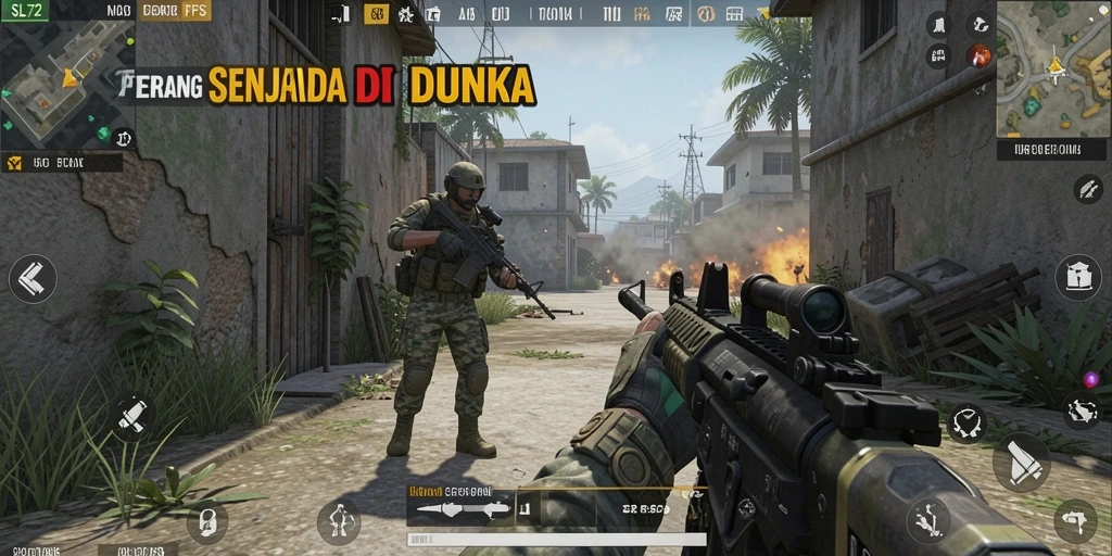 Gameplay menegangkan SL72 dengan aksi tembak-menembak yang intens.