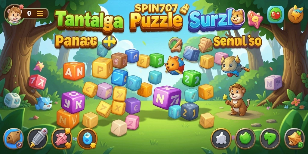 Tampilan gameplay SPIN707 dengan tantangan puzzle yang menarik.